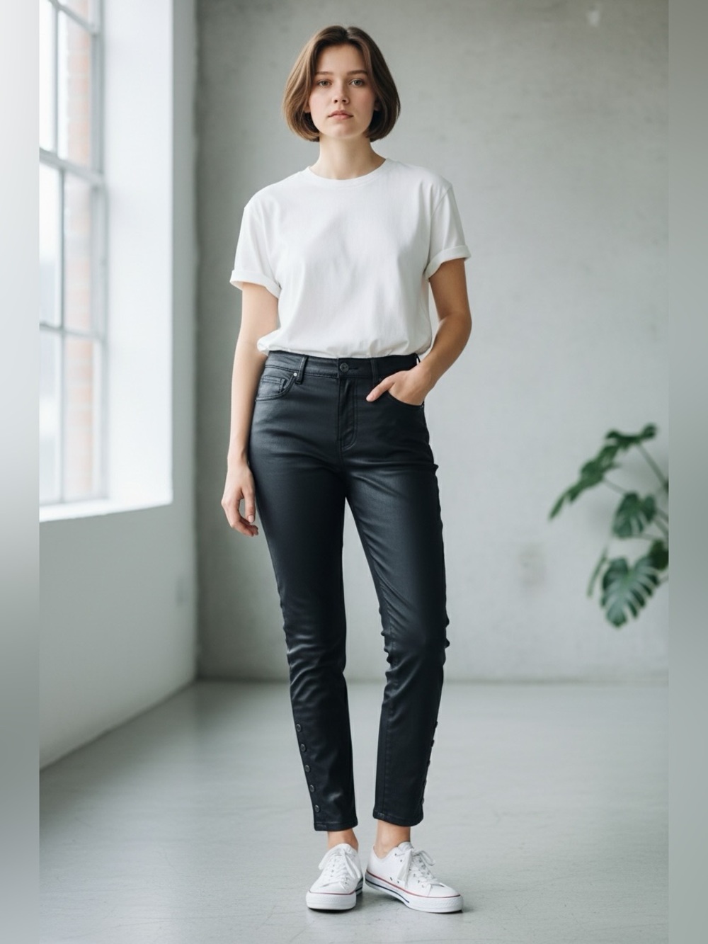 GAP 1969 Inner Legging Moto Pants